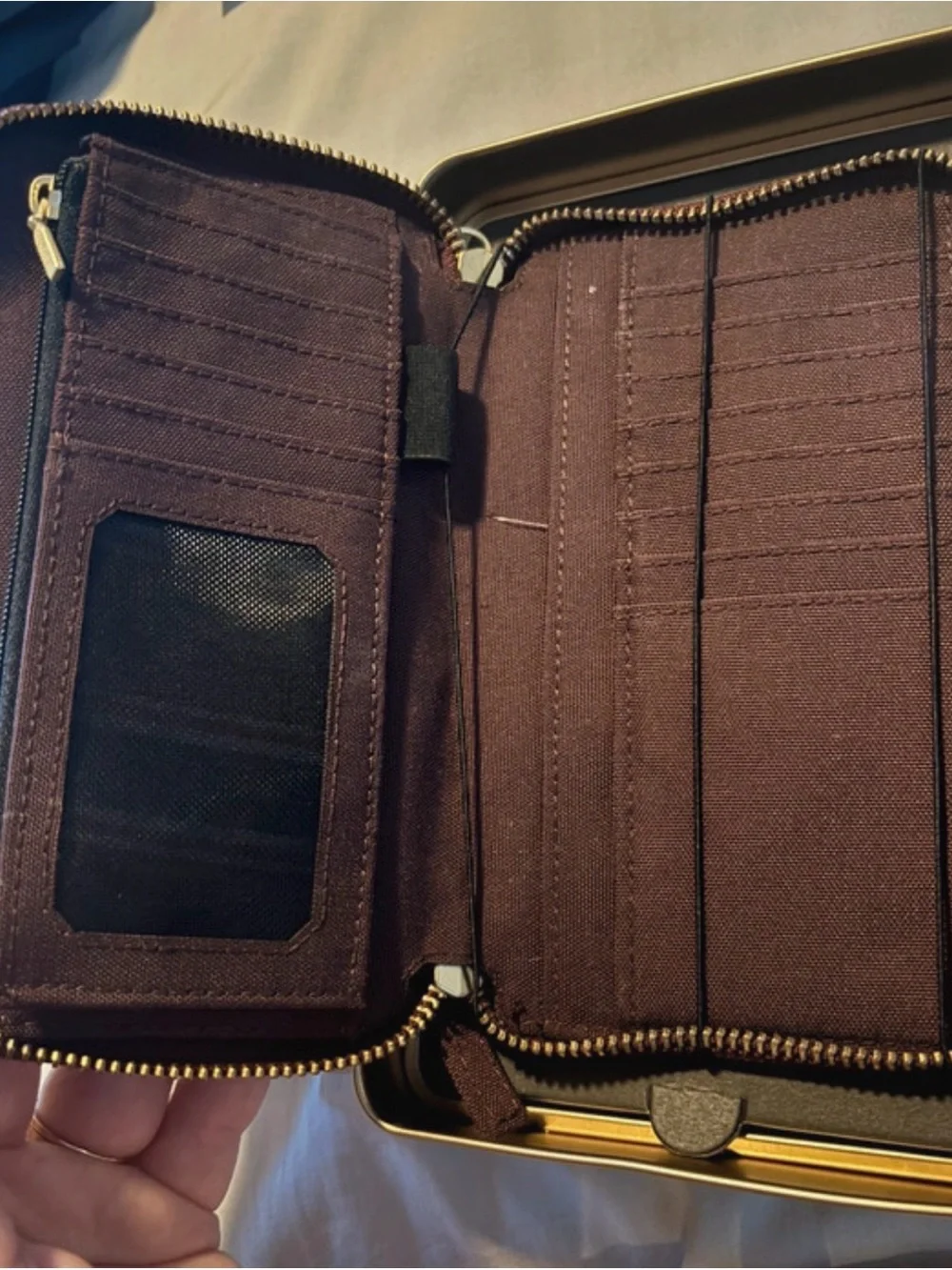 Carhartt Zip Clutch Wallet in Dark Brown